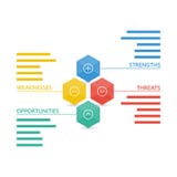 Färgrikt geometriskt diagram för plugghästaffärsdiagram vektor illustrationer Färgrikt geometriskt diagram för plugghästaffärsdiagram vektor illustrationer
