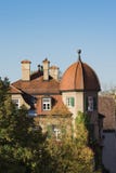 Färgrikt hus i Landsberg am Lech, Tyskland royaltyfri bild Färgrikt hus i Landsberg am Lech, Tyskland royaltyfri bild