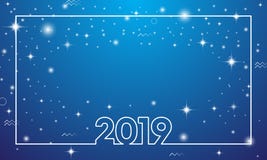 Färgrikt lyckligt nytt år 2019 vektor illustrationer Färgrikt lyckligt nytt år 2019 vektor illustrationer