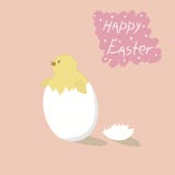 fågelunge lyckliga easter vektor illustrationer fågelunge lyckliga easter vektor illustrationer