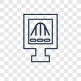 För begreppsvektor för Gaussian funktion linjär symbol på transpa vektor illustrationer För begreppsvektor för Gaussian funktion linjär symbol på transpa vektor illustrationer