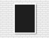 för ramgalleri för tegelsten vägg för vektor för tom illustration inre vektor stock illustrationer för ramgalleri för tegelsten vägg för vektor för tom illustration inre vektor stock illustrationer