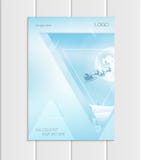För Santa Claus Christmas New Year 2018 för kontur för vektorbroschyrformat A5 eller A4 företags stil design Stock Illustrationer För Santa Claus Christmas New Year 2018 för kontur för vektorbroschyrformat A5 eller A4 företags stil design Stock Illustrationer