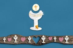Första nattvardinbjudningar royaltyfri illustrationer Första nattvardinbjudningar royaltyfri illustrationer