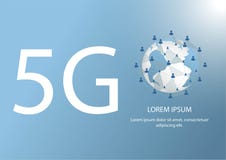 5G logo. Polygon global line connect mobile data and wi-fi icon signage shape the world map. Concept for world telecommunication. vector illustration 5G logo. Polygon global line connect mobile data and wi-fi icon signage shape the world map. Concept for world telecommunication. vector illustration