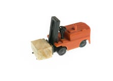Gabelstapler mit Fracht, Logistikindustrie Lizenzfreies Stockfoto Gabelstapler mit Fracht, Logistikindustrie Lizenzfreies Stockfoto