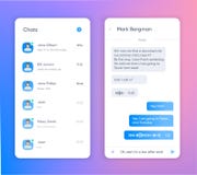 Gadka interfejsu zastosowanie z dialog okno Czyści Mobilnego UI projekta pojęcie Sms goniec ilustracja wektor Gadka interfejsu zastosowanie z dialog okno Czyści Mobilnego UI projekta pojęcie Sms goniec ilustracja wektor