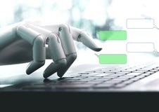 Gadki larwy pojęcia ręk robota rozmowy żywa gadka na pustej przestrzeni obrazy stock Gadki larwy pojęcia ręk robota rozmowy żywa gadka na pustej przestrzeni obrazy stock