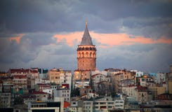 Galata tower, Istanbul stock photography Galata tower, Istanbul stock photography