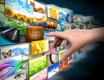 galerii ręki medialna fotografii technologia royalty ilustracja galerii ręki medialna fotografii technologia royalty ilustracja