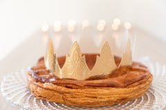 Galette Des Rois During The Epiphany Royalty Free Stock Image