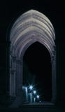 Galleria con le lampade della stella in in bianco e nero Fotografia Stock Galleria con le lampade della stella in in bianco e nero Fotografia Stock