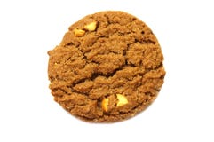 Galleta con la mantequilla del microprocesador de chocolate, el anacardo y la miel condimentados fotografía de archivo Galleta con la mantequilla del microprocesador de chocolate, el anacardo y la miel condimentados fotografía de archivo