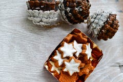 Galletas de la estrella de la Navidad Imagen de archivo libre de regalías Galletas de la estrella de la Navidad Imagen de archivo libre de regalías