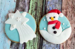 Galletas de la Navidad imágenes de archivo libres de regalías Galletas de la Navidad imágenes de archivo libres de regalías