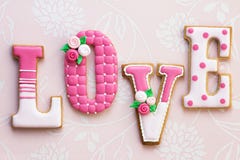 Galletas del amor fotos de archivo Galletas del amor fotos de archivo