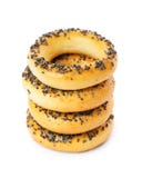 Galletitas crujientes de forma anular fotografía de archivo Galletitas crujientes de forma anular fotografía de archivo