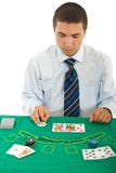 Gambler Man In Casino Stock Image