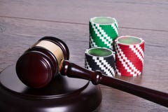 Gambling legal concept Stock Photos Gambling legal concept Stock Photos