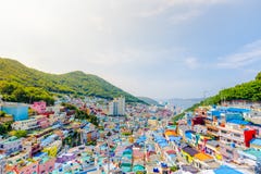 Gamcheon-Kultur-Dorf, Busan, Südkorea Lizenzfreie Stockbilder Gamcheon-Kultur-Dorf, Busan, Südkorea Lizenzfreie Stockbilder