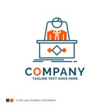 game, Boss, legend, master, CEO Logo Design. Blue and Orange Bra royalty free illustration game, Boss, legend, master, CEO Logo Design. Blue and Orange Bra royalty free illustration