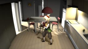 Game character dancing