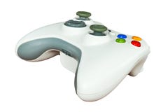 Game Controller On White Background Stock Images