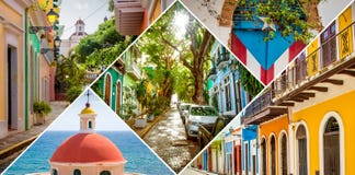 Gamla San Juan i Puerto Rico arkivbilder Gamla San Juan i Puerto Rico arkivbilder