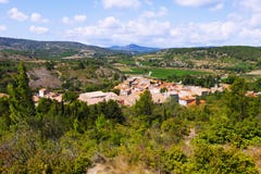 gammal liten stad Portel-des-Corbieres fotografering för bildbyråer gammal liten stad Portel-des-Corbieres fotografering för bildbyråer
