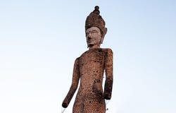 Gammal staty i Sala Keo Kou Temple, Nong Khai, Thailand, Asien arkivfoton Gammal staty i Sala Keo Kou Temple, Nong Khai, Thailand, Asien arkivfoton