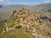 Gamsutl, ein verlassenes Dorf in Dagestan, Russland stockbild Gamsutl, ein verlassenes Dorf in Dagestan, Russland stockbild
