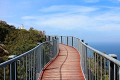 Gang aan Kaap Tourville, het Nationale Park van Freycinet stock fotografie Gang aan Kaap Tourville, het Nationale Park van Freycinet stock fotografie