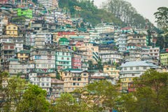 Gangtok de Hoofdstad van Sikkim, India stock afbeeldingen Gangtok de Hoofdstad van Sikkim, India stock afbeeldingen