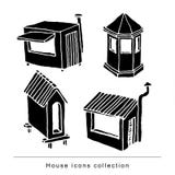 Garabato determinado de la casa, ejemplo del vector stock de ilustración Garabato determinado de la casa, ejemplo del vector stock de ilustración