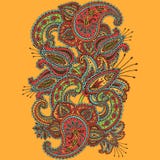 Garabato a mano de Henna Mehndi Abstract Mandala Flowers y de Paisley stock de ilustración Garabato a mano de Henna Mehndi Abstract Mandala Flowers y de Paisley stock de ilustración