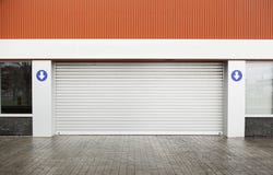 Garage Door On The Street Royalty Free Stock Image Garage Door On The Street Royalty Free Stock Image