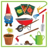 Garden Elements And Icons Stock Photos Garden Elements And Icons Stock Photos