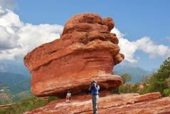 Garden of the Gods in Colorado Springs royalty free stock photography Garden of the Gods in Colorado Springs royalty free stock photography