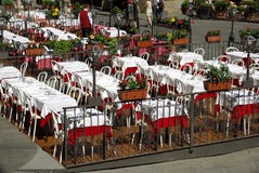 Garden restaurant on Italy Royalty Free Stock Image Garden restaurant on Italy Royalty Free Stock Image