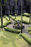 Gardens in courtyards of San Agustin Church, Manila, Philippines stock photography Gardens in courtyards of San Agustin Church, Manila, Philippines stock photography