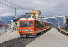 Gare ferroviaire de Gornergrat photographie stock libre de droits Gare ferroviaire de Gornergrat photographie stock libre de droits