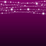 Garland Star Bulbs Stars Noël de nouvelle année illustration libre de droits Garland Star Bulbs Stars Noël de nouvelle année illustration libre de droits