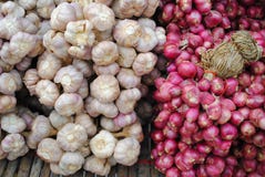 Garlic&onion Royalty Free Stock Photos