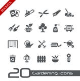 Gartenarbeitikonen -- Grundlagen Lizenzfreie Stockfotografie Gartenarbeitikonen -- Grundlagen Lizenzfreie Stockfotografie