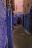 Gata Marocko, blått, medina, casablanca arkivbilder Gata Marocko, blått, medina, casablanca arkivbilder
