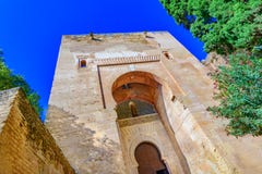 Gate of Justice,Puerta de la Justicia,Alhambra, Granada, Spain, Royalty Free Stock Images Gate of Justice,Puerta de la Justicia,Alhambra, Granada, Spain, Royalty Free Stock Images