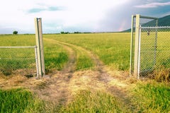 Gate in to beautiful nature royalty free stock image Gate in to beautiful nature royalty free stock image