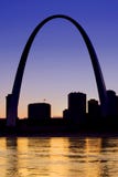 Gateway arch. The gateway arch in St. Louis Missouri at dusk Gateway arch. The gateway arch in St. Louis Missouri at dusk