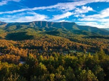 Gatlinburg Mountain View arkivfoto Gatlinburg Mountain View arkivfoto