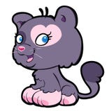 Gato de la historieta Imagen de archivo